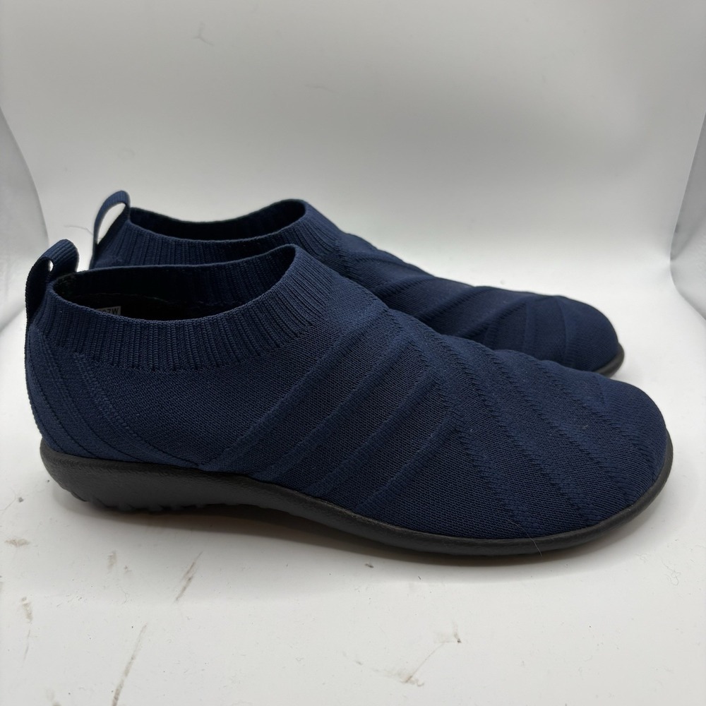 NAOT Okahu Blue Vegan Knit Stretch Slip On Sneaker Size 37